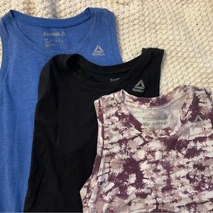 Reebok Tanktop 3 pack - Women’s XS - black, blue, purple